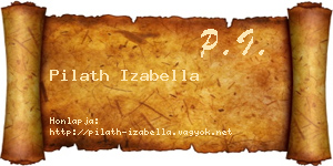 Pilath Izabella névjegykártya